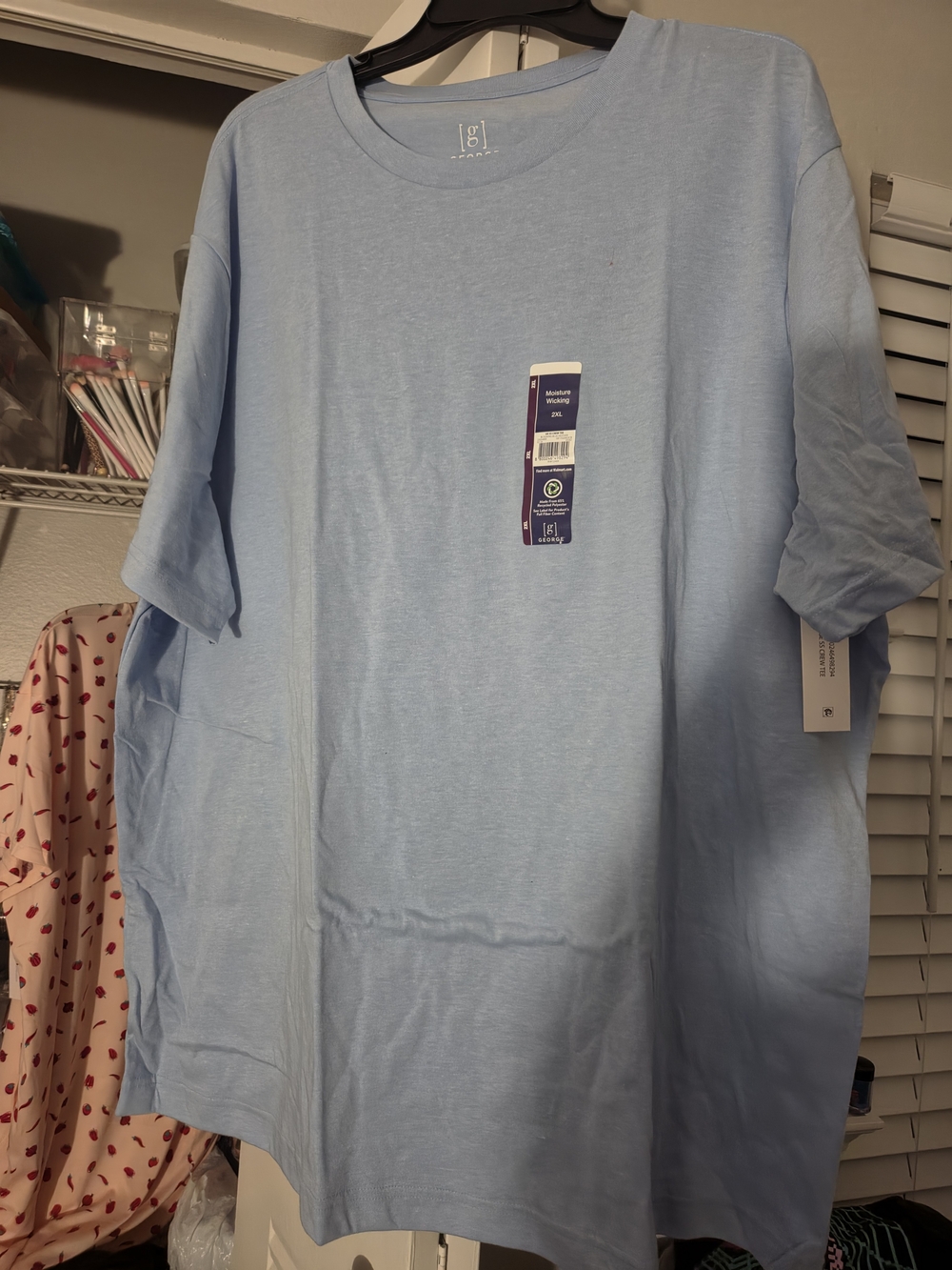 G by Guess Light Blue Short Sleeve Crew Tee